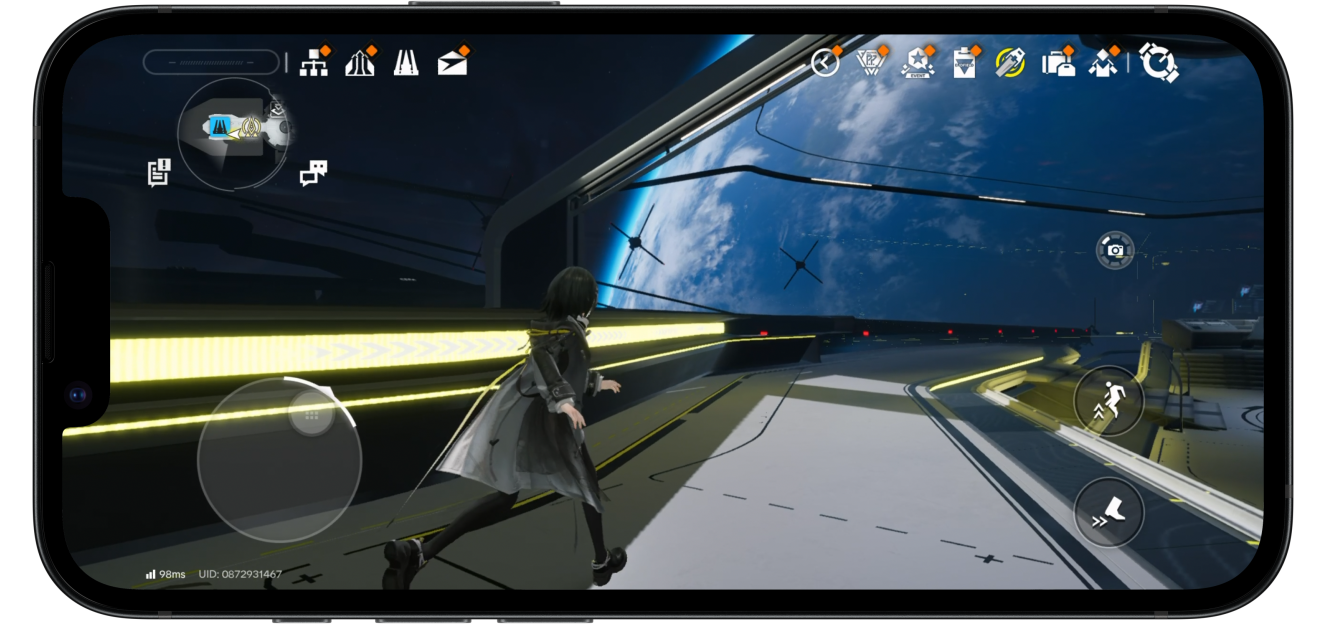 iPhone 17e showing a game being played, then rotating to show an a television show featuring King Kong on Apple TV.