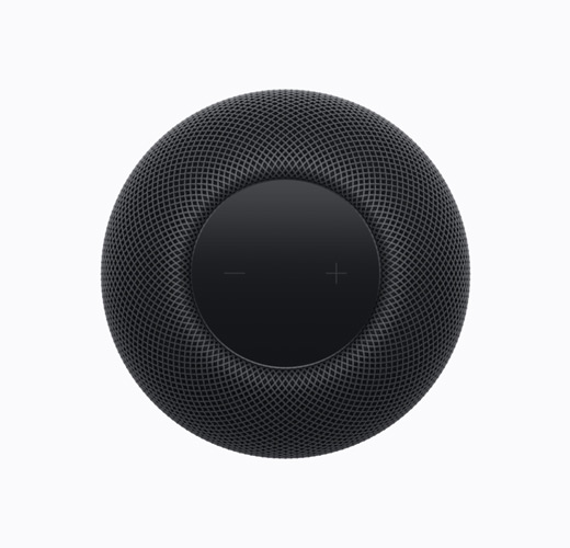 HomePod, farven midnat, vist ovenfra