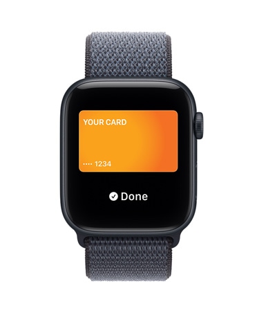 „Apple Watch SE 3“, aliuminio korpusas, vidurnakačio spalva,, „Apple Pay“ „Apple“ programoje „Piniginė“, dešinės pusės išorė, „Digital Crown“, dirželis, sportinė apyrankė, plieno mėlyna spalva