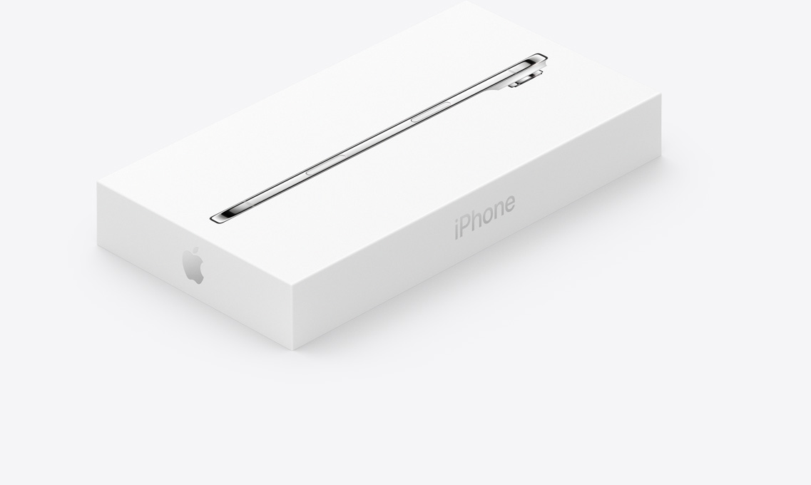 Białe opakowanie iPhone’a Air, bok obudowy iPhone’a Air z nadrukiem na pokrywie, bok obudowy iPhone’a z nadrukiem