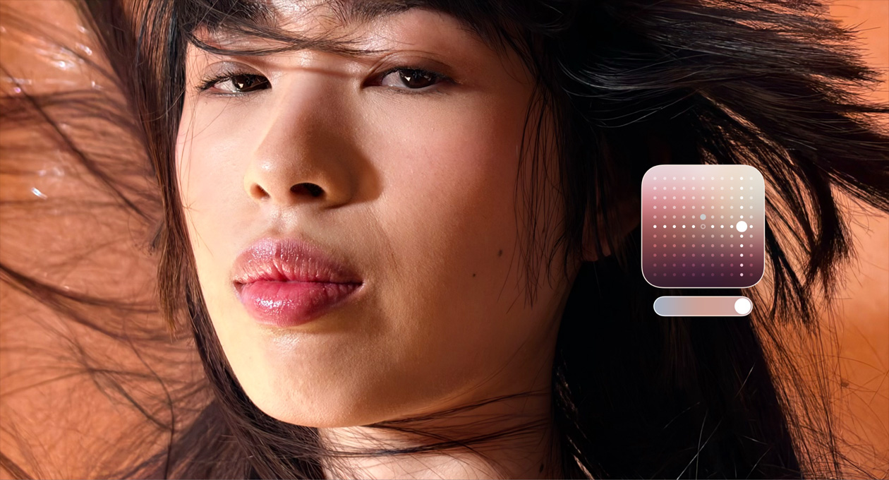 Et billede af en person taget med kamerafunktionen Fotostil