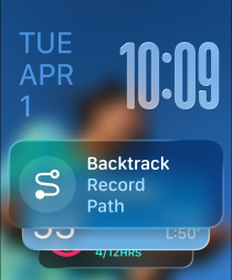 Drei Apple Watch Modelle, die mittlere in Natur, das Zifferblatt zeigt einen Smart Stapel mit Backtrack Widget, die rechte in Diamantschwarz, das Zifferblatt zeigt einen Trainingsbildschirm, die linke in Roségold, das Zifferblatt zeigt den Schlafindex